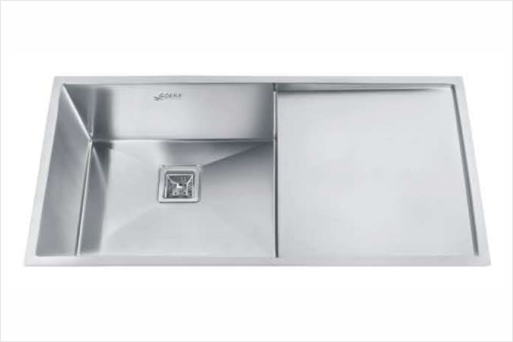 Single Bowl Sink with Drain 37" x 20"